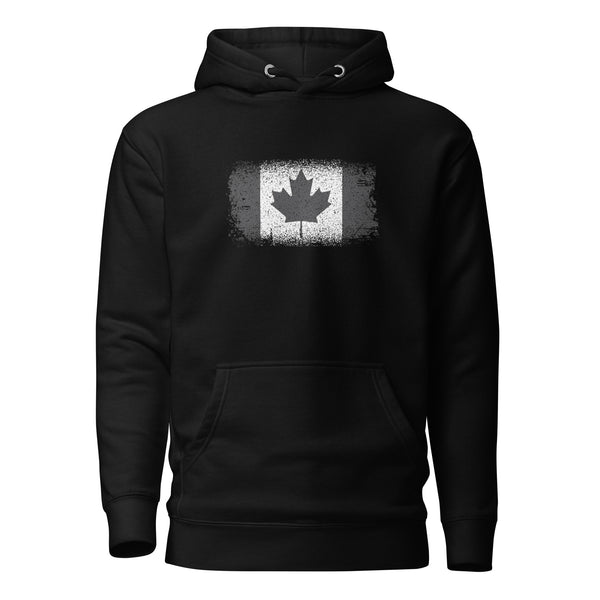 Canada Flag Logo - Premium Hoodie - Black
