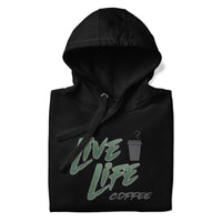 Coffee To Go (Green) - Premium Hoodie - Black