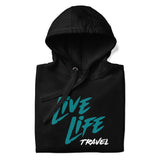 Travel Logo - Premium Hoodie - Black
