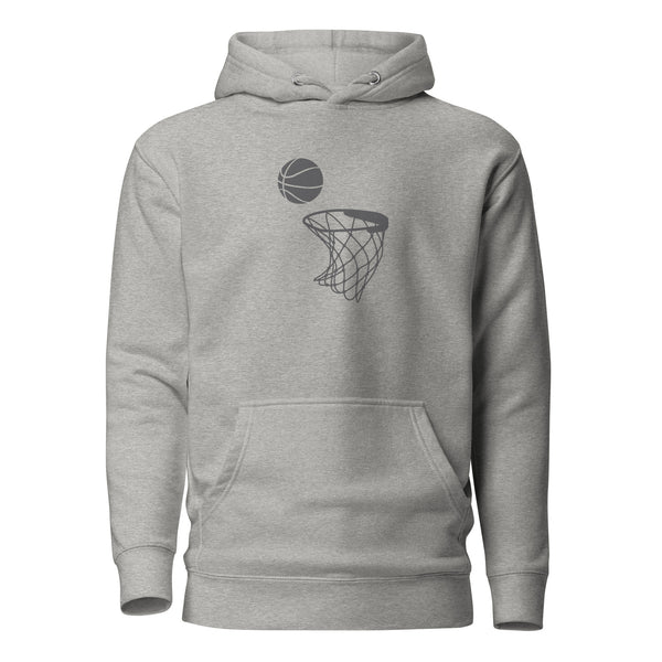 Basketball Logo 2 - Premium Hoodie - Carbon Grey