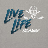 Hockey 2 (Goalie) - Premium Hoodie - Grey