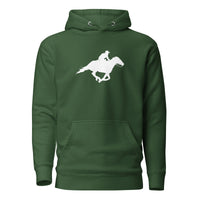 Horse # 2 - Fitted Premium Hoodie - Forest Green