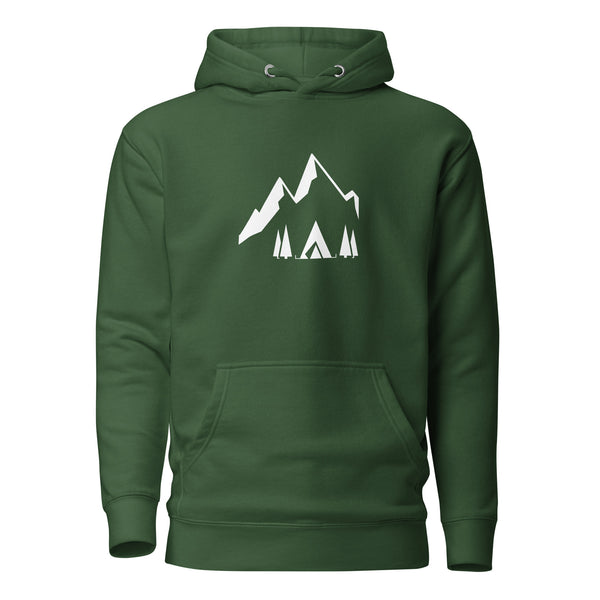 Camping Logo - Premium Hoodie - Forest Green