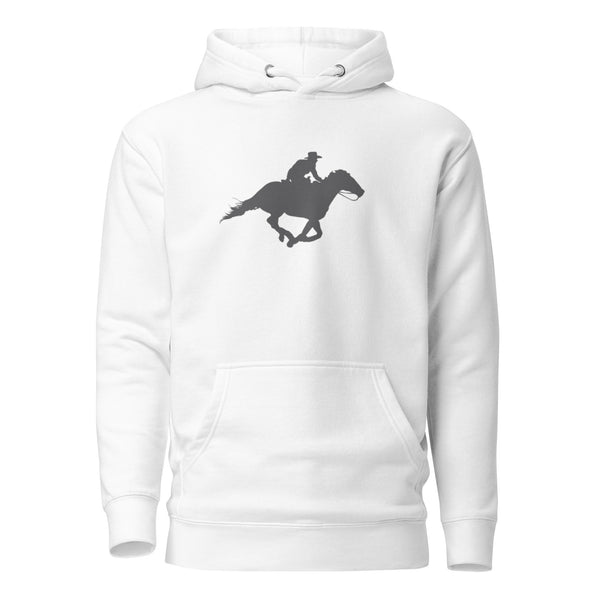 Horse # 2 - Fitted Premium Hoodie - White