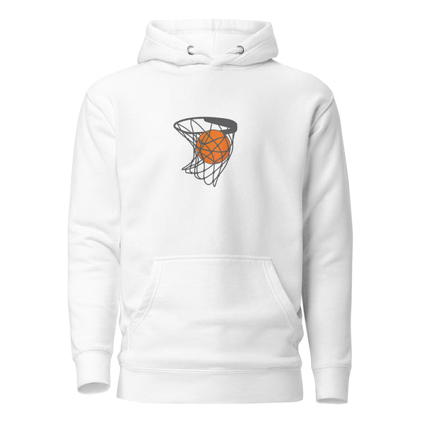 Basketball Logo 1 - Premium Hoodie - White