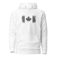 Canada Flag Logo - Premium Hoodie - White